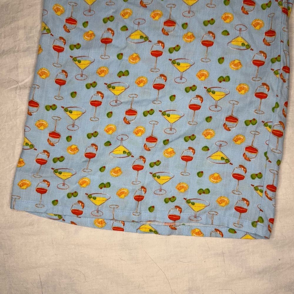 Dippin Daisy’s Blue Cocktail Print Wide Leg Pants Size Small NWT - Picture 2 of 8